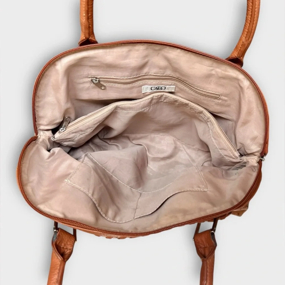 Cato Orange Satchel Bag